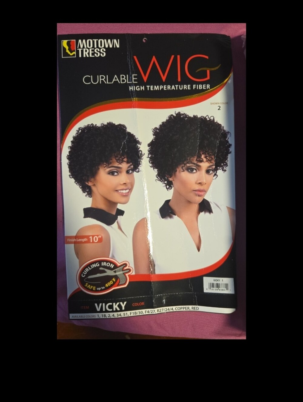 Motown tress Curable wig - high temperature fiber.